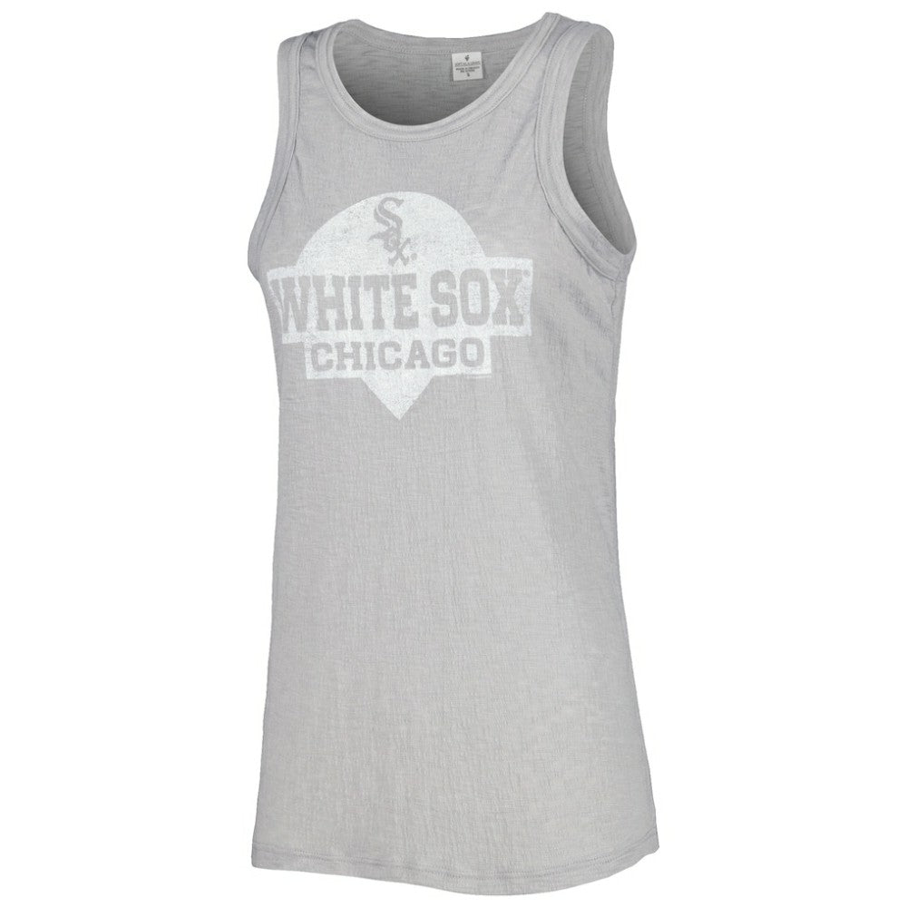 Chicago White Sox Soft as a Grape Women's Tri-Blend Tank Top - Gray Tanks