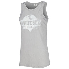Chicago White Sox Soft as a Grape Women's Tri-Blend Tank Top - Gray Tanks