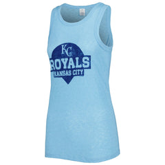 Kansas City Royals Soft as a Grape Women's Tri-Blend Tank Top - Royal Tanks