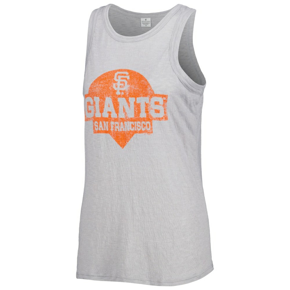San Francisco Giants Soft as a Grape Women's Tri-Blend Tank Top - Gray Tanks
