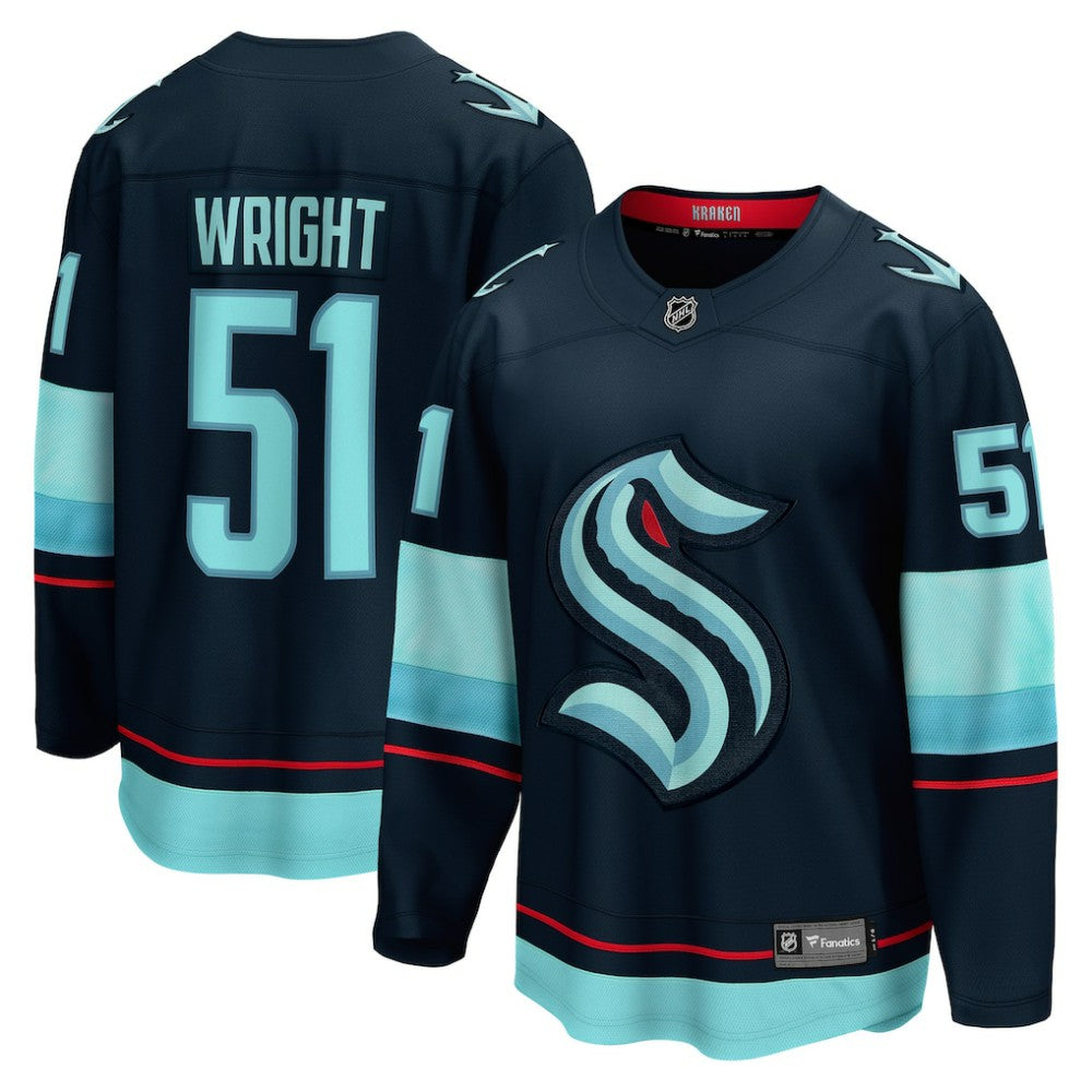 Shane Wright Seattle Kraken Fanatics Men's Home Breakaway Player Jersey - Deep Sea Blue | US 5201602