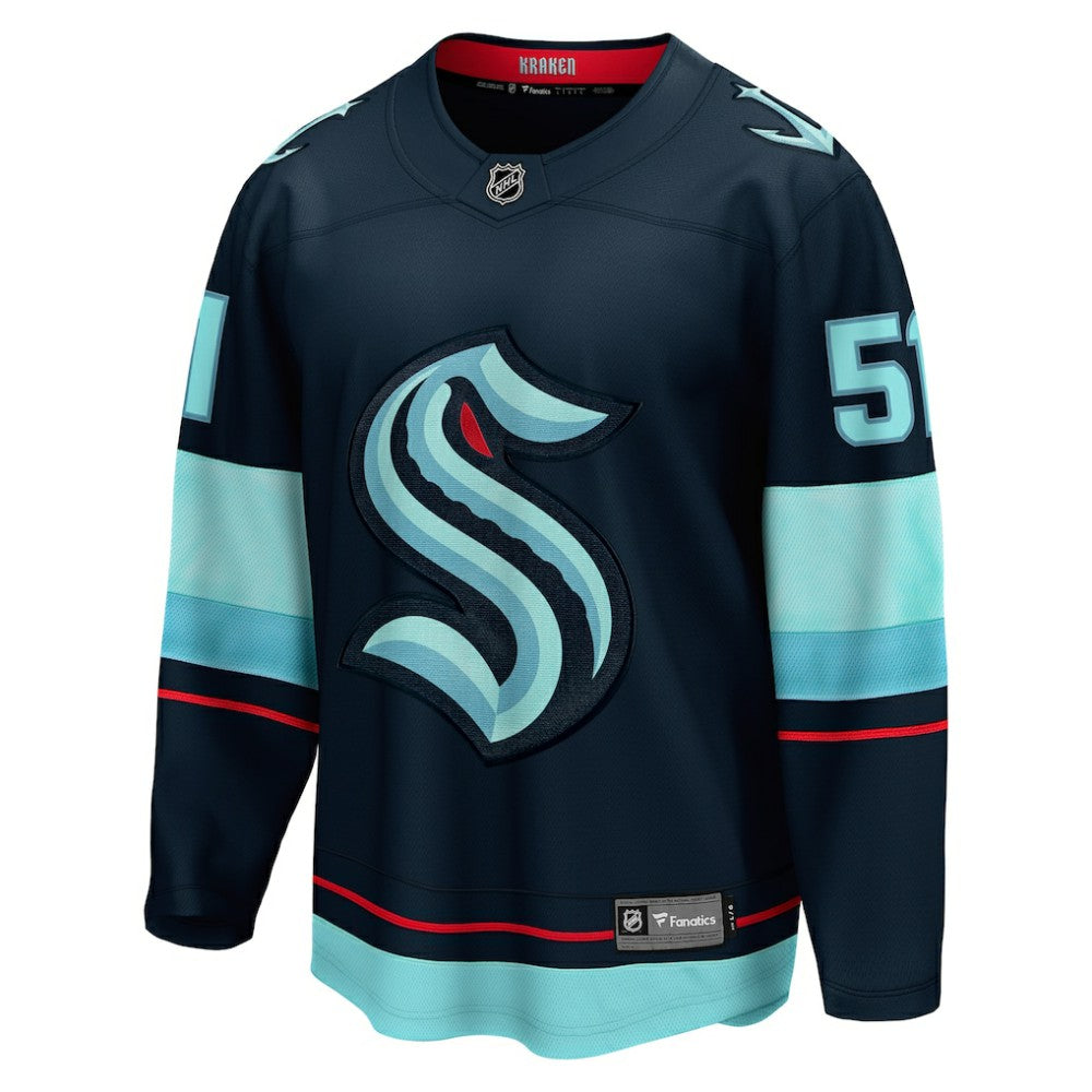 Shane Wright Seattle Kraken Fanatics Men's Home Breakaway Player Jersey - Deep Sea Blue | US 5201602