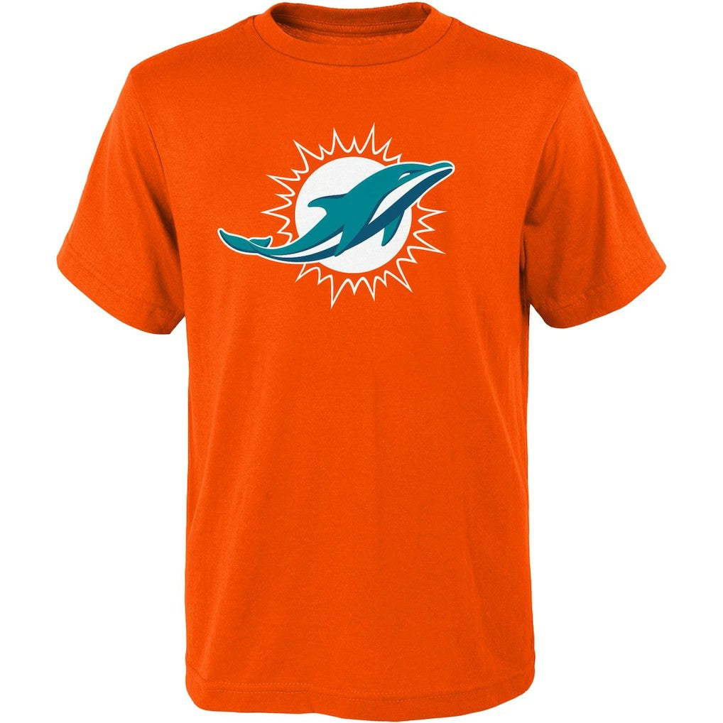 Miami Dolphins Outerstuff Youth Primary Logo T-Shirt - Orange T-shirts