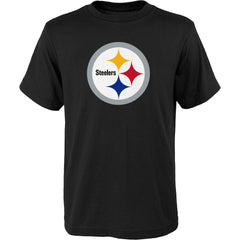 Pittsburgh Steelers Outerstuff Youth Primary Logo T-Shirt - Black T-shirts