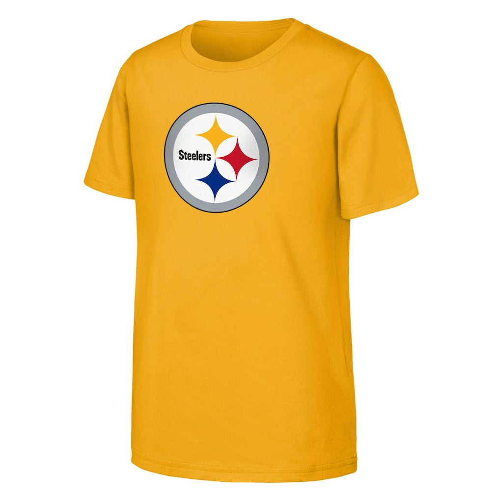Pittsburgh Steelers Outerstuff Youth Primary Logo T-Shirt - Gold T-shirts