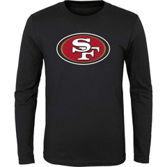 San Francisco 49ers Youth Primary Logo Long Sleeve T-Shirt - Black T-shirts