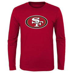 San Francisco 49ers Youth Primary Logo Long Sleeve T-Shirt - Scarlet T-shirts