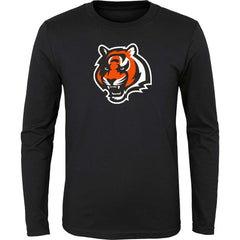 Cincinnati Bengals Youth Primary Logo Long Sleeve T-Shirt - Black T-shirts