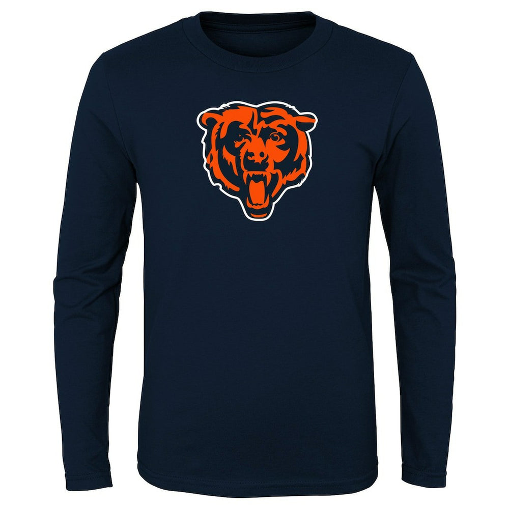 Chicago Bears Youth Primary Logo Long Sleeve T-Shirt - Navy T-shirts