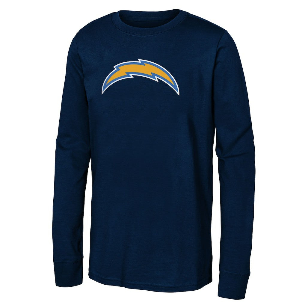 Los Angeles Chargers Youth Primary Logo Long Sleeve T-Shirt - Navy T-shirts
