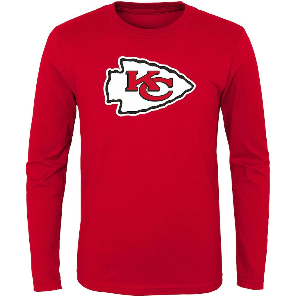 Kansas City Chiefs Youth Primary Logo Long Sleeve T-Shirt - Red T-shirts