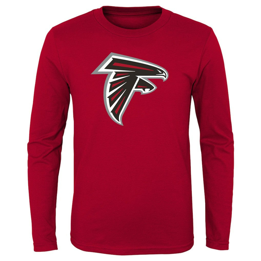 Atlanta Falcons Youth Primary Logo Long Sleeve T-Shirt - Red T-shirts