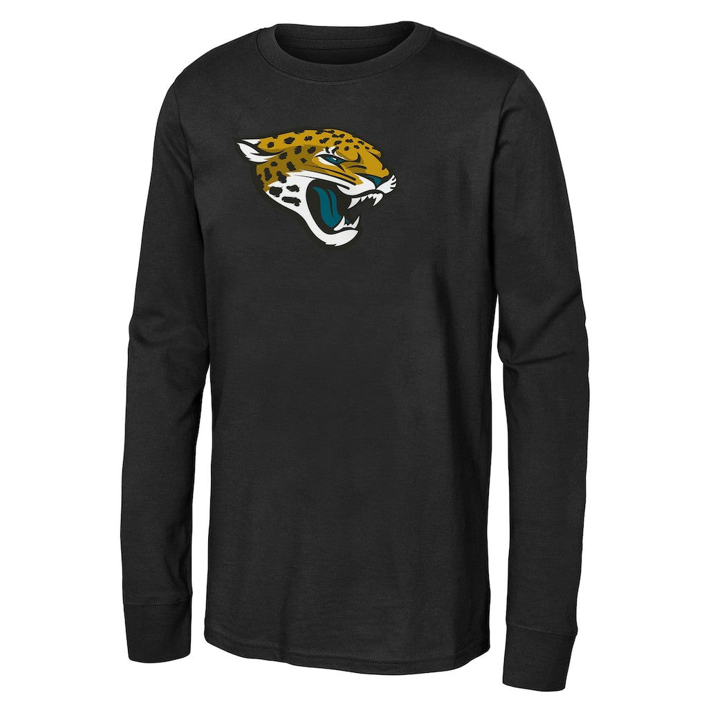 Jacksonville Jaguars Outerstuff Youth Primary Logo Long Sleeve T-Shirt - Black T-shirts
