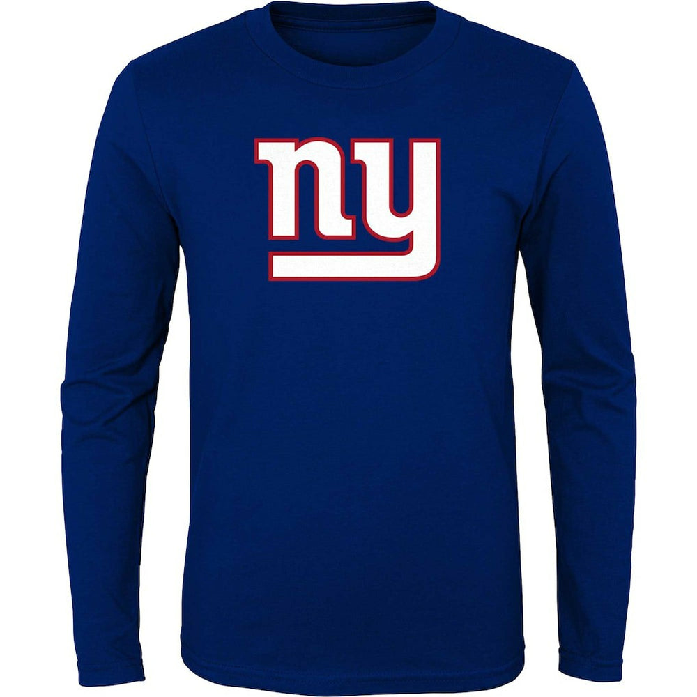 New York Giants Youth Primary Logo Long Sleeve T-Shirt - Royal T-shirts