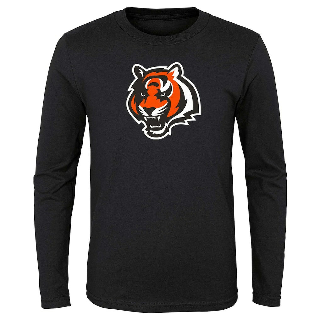 Cincinnati Bengals Preschool Primary Logo Long Sleeve T-Shirt - Black T-shirts