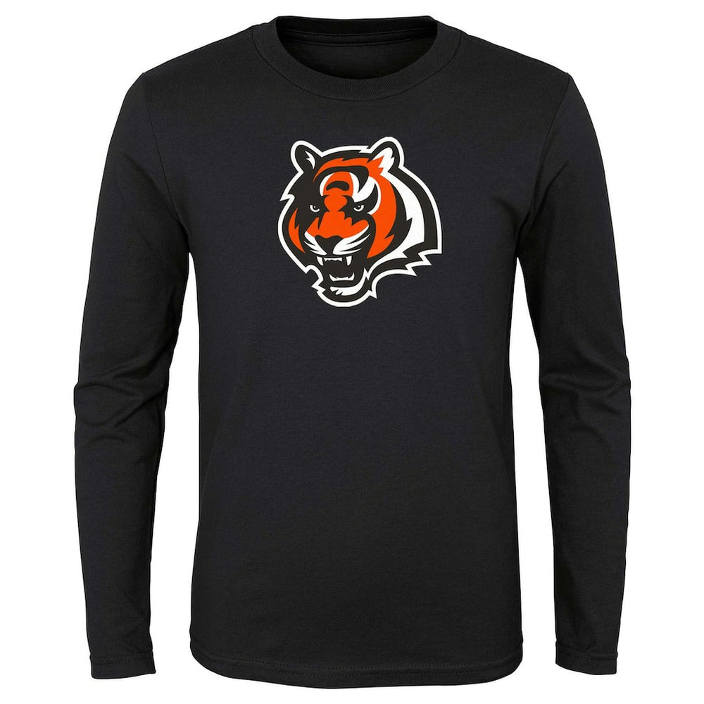 Cincinnati Bengals Preschool Primary Logo Long Sleeve T-Shirt - Black T-shirts
