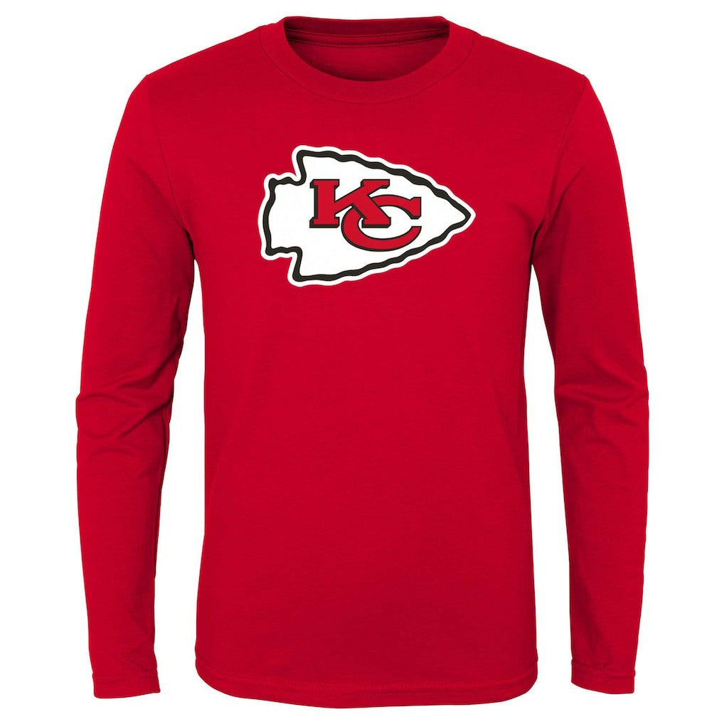 Kansas City Chiefs Preschool Primary Logo Long Sleeve T-Shirt - Red T-shirts
