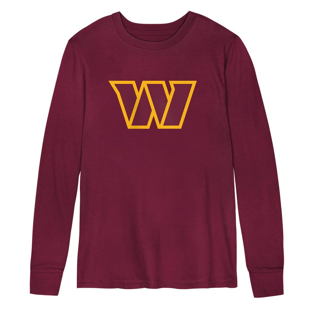 Washington Commanders Preschool Primary Logo Long Sleeve T-Shirt - Burgundy T-shirts
