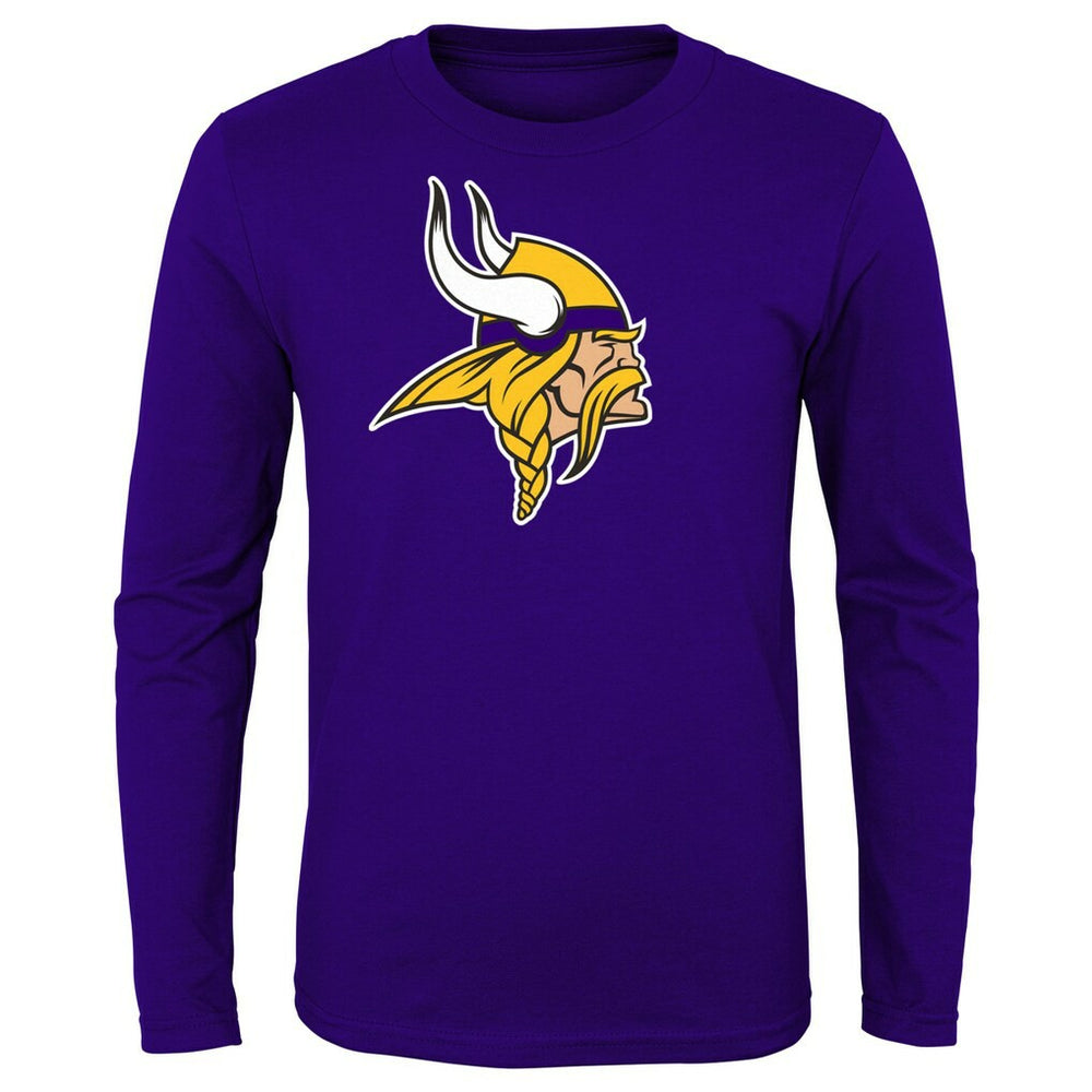 Minnesota Vikings Preschool Primary Logo Long Sleeve T-Shirt - Purple T-shirts