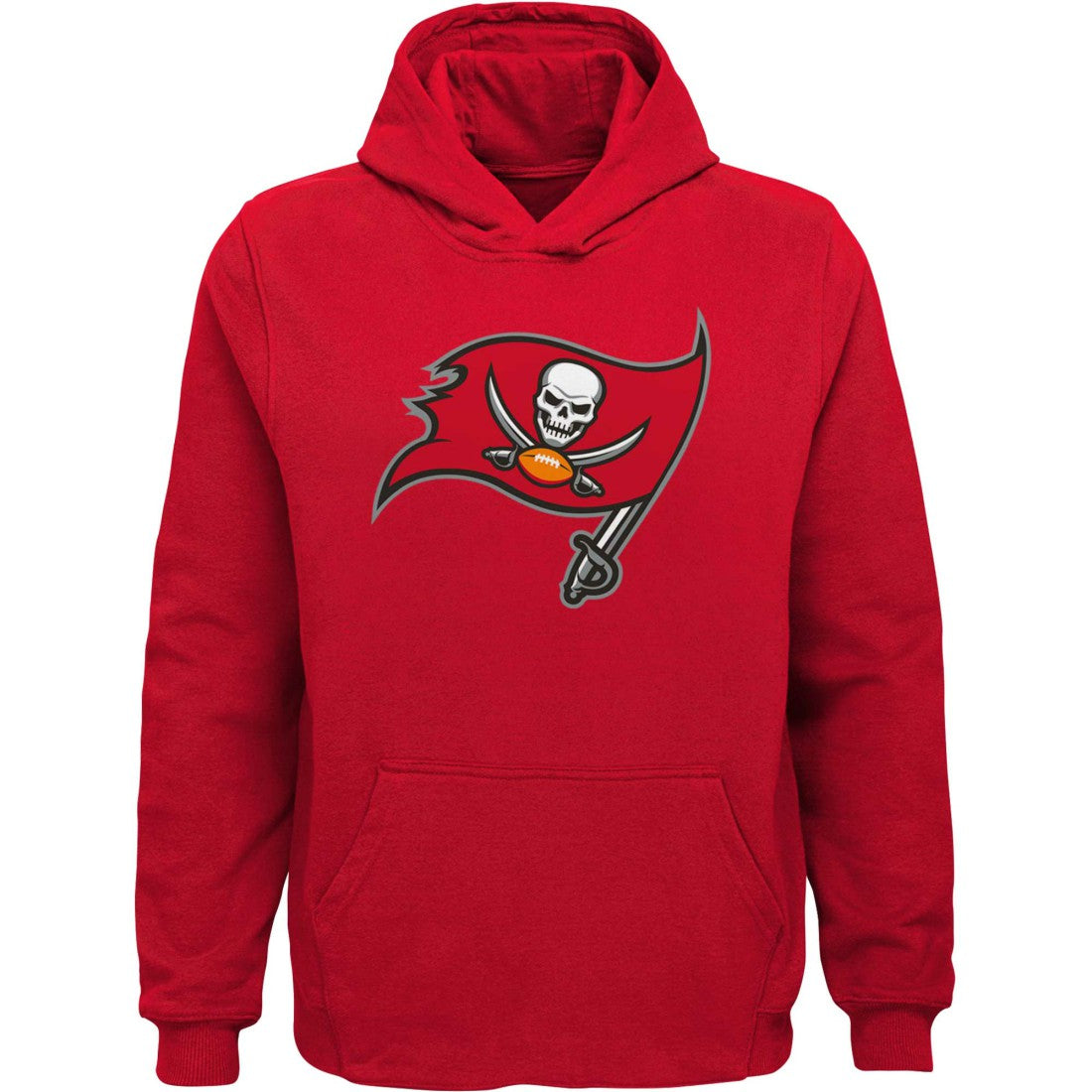 Tampa Bay Buccaneers Youth Team Logo Pullover Hoodie - Red Hoodies