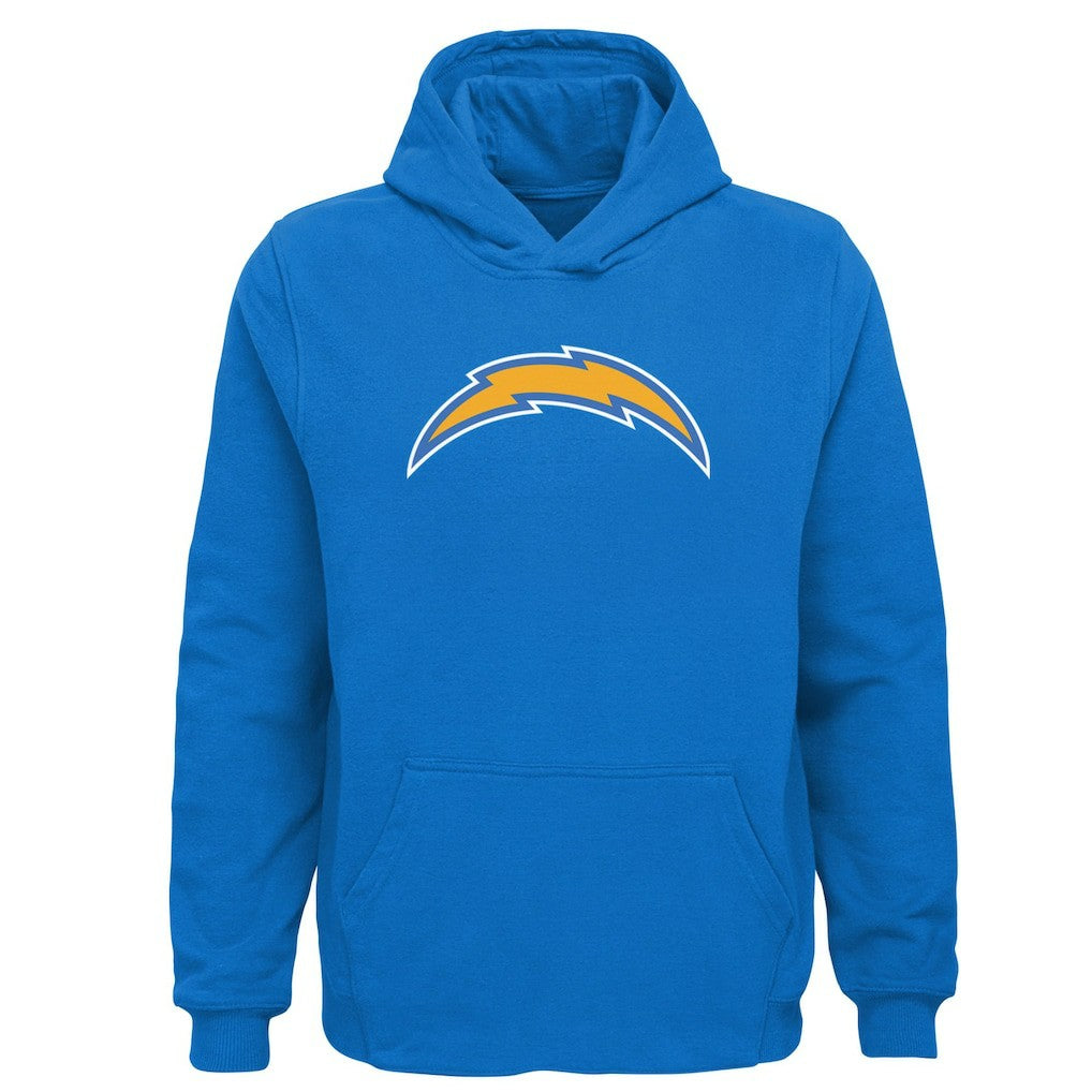Los Angeles Chargers Youth Team Logo Pullover Hoodie - Powder Blue Hoodies