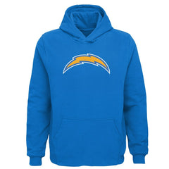 Los Angeles Chargers Youth Team Logo Pullover Hoodie - Powder Blue Hoodies