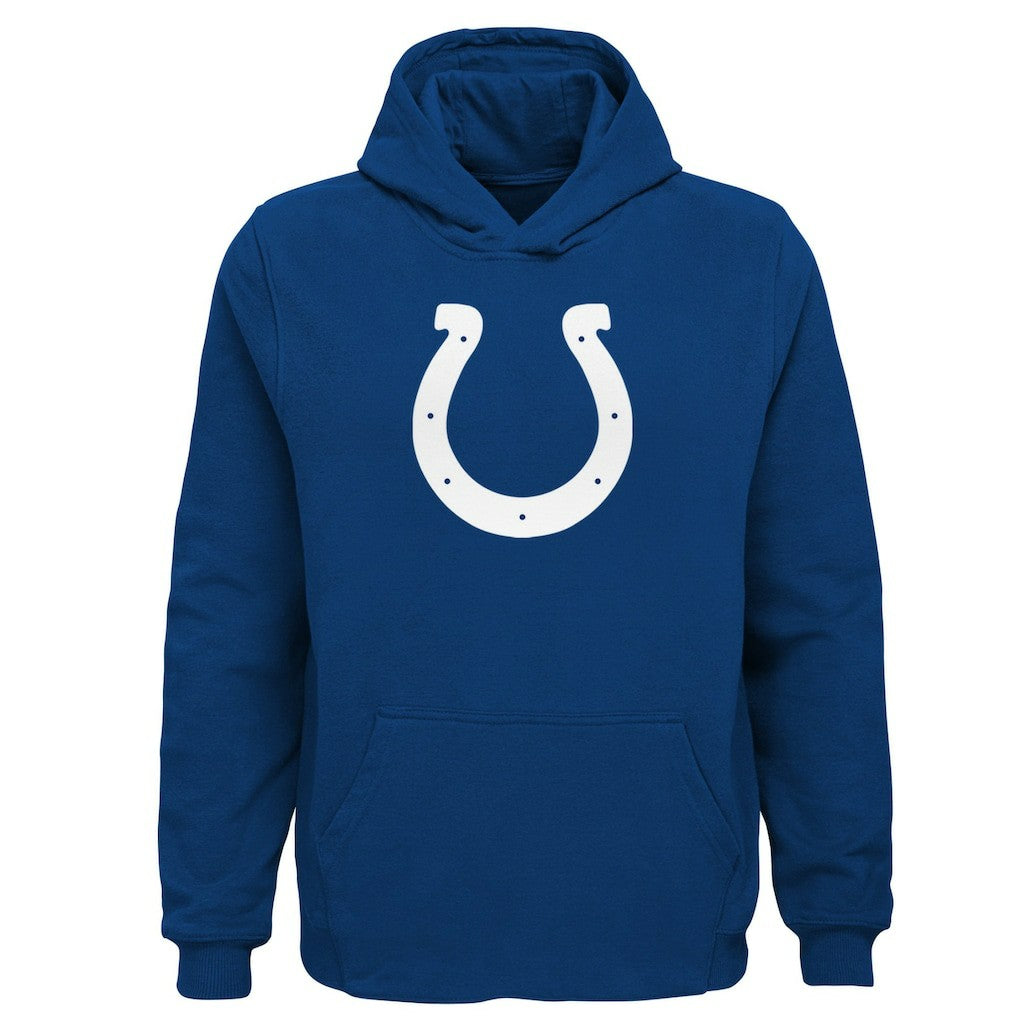 Indianapolis Colts Youth Team Logo Pullover Hoodie - Royal Hoodies