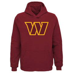 Washington Commanders Youth Team Logo Pullover Hoodie - Burgundy Hoodies