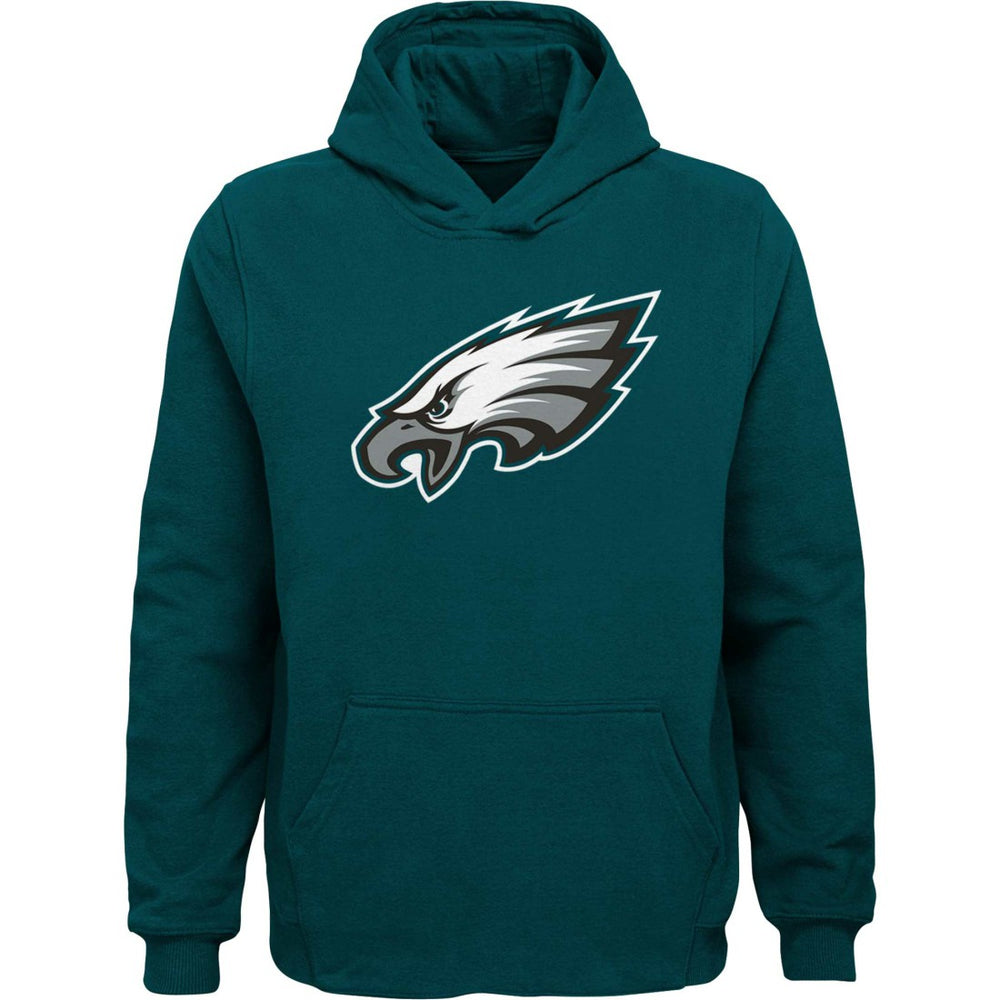 Philadelphia Eagles Youth Team Logo Pullover Hoodie - Green Hoodies