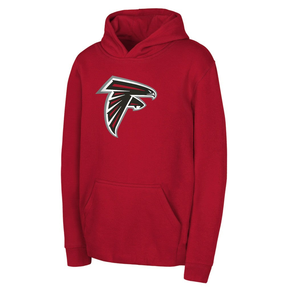 Atlanta Falcons Youth Team Logo Pullover Hoodie - Red Hoodies