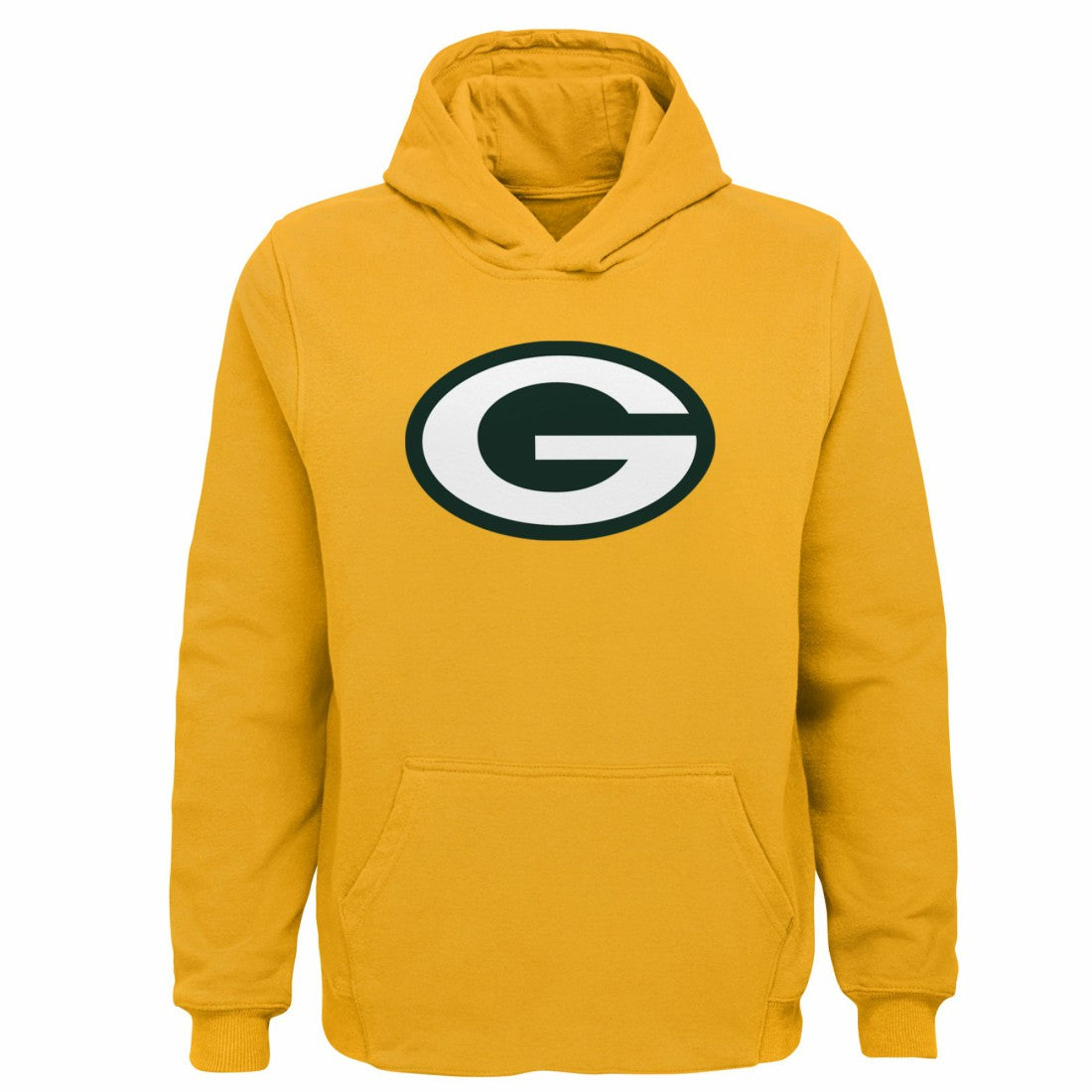 Green Bay Packers Youth Team Logo Pullover Hoodie - Gold Hoodies