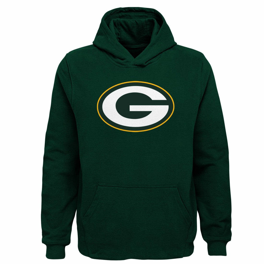 Green Bay Packers Youth Team Logo Pullover Hoodie - Green Hoodies