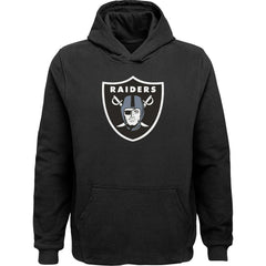 Las Vegas Raiders Youth Team Logo Pullover Hoodie - Black Hoodies