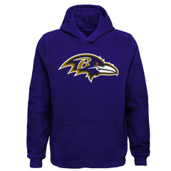 Baltimore Ravens Youth Team Logo Pullover Hoodie - Purple Hoodies