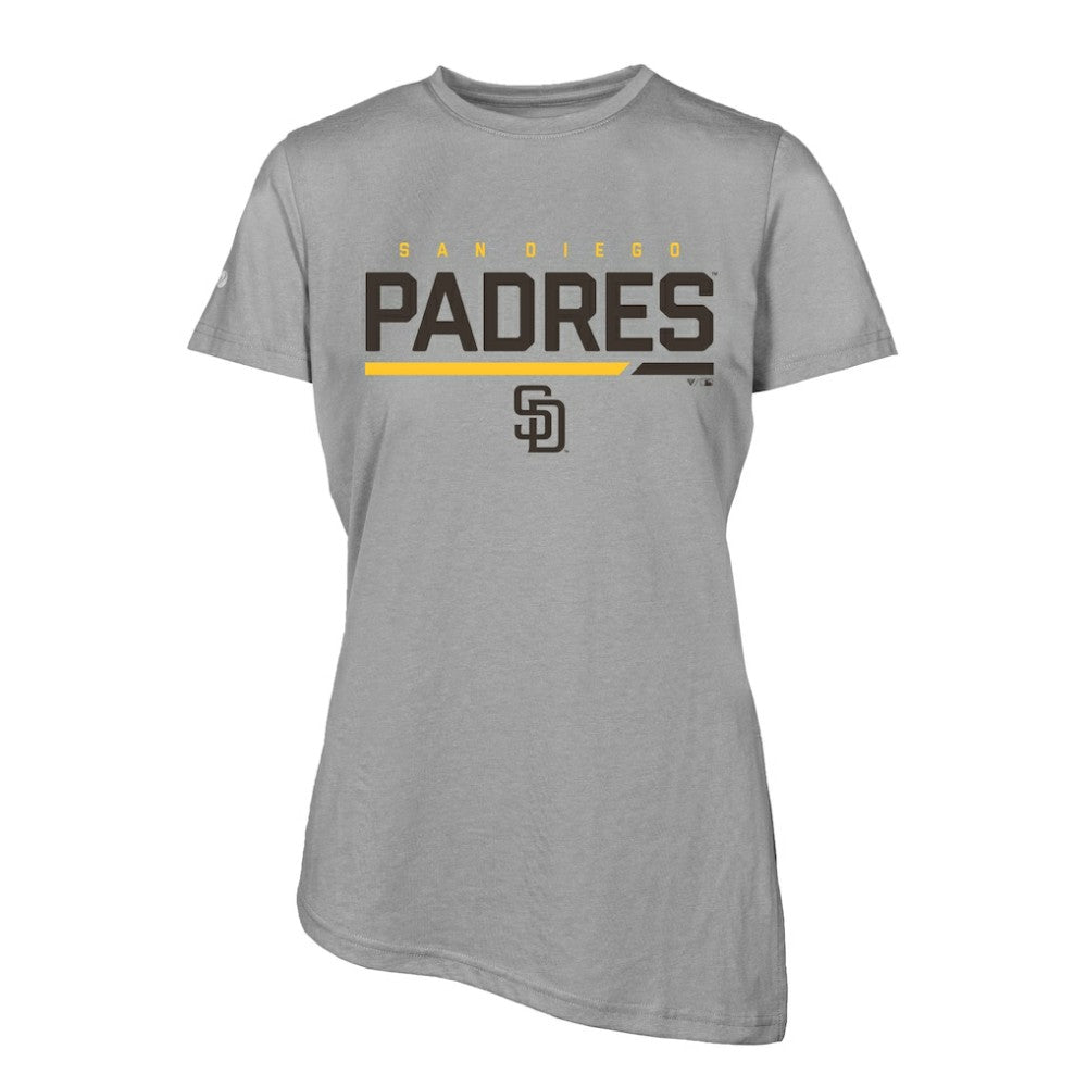 San Diego Padres Levelwear Women's Birch T-Shirt - Steel T-shirts