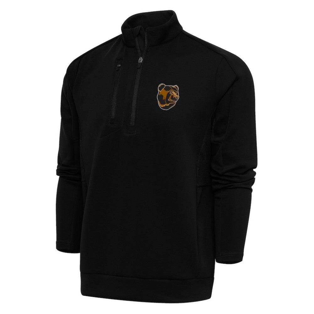 Boston Bruins Antigua Special Edition 2.0 Generation Quarter-Zip Pullover Top - Black | US 5205504