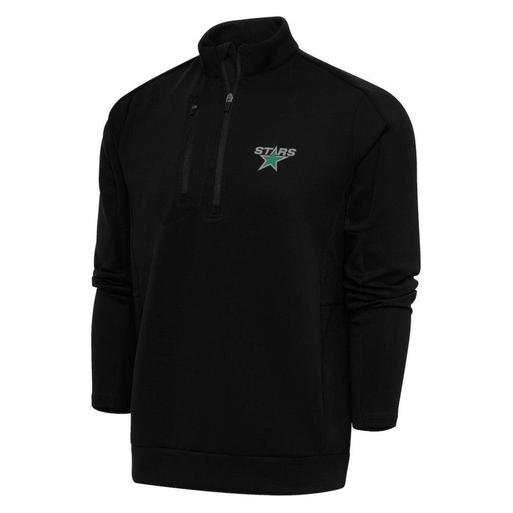 Dallas Stars Antigua Special Edition 2.0 Generation Quarter-Zip Pullover Top - Black | US 5205511