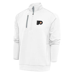 Philadelphia Flyers Antigua Special Edition 2.0 Generation Quarter-Zip Pullover Top - White | US 5205523