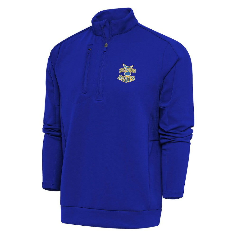 St. Louis Blues Antigua Special Edition 2.0 Generation Quarter-Zip Pullover Top - Royal | US 5205527