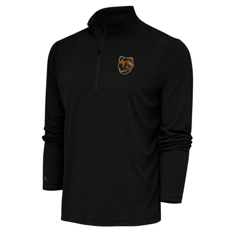 Boston Bruins Antigua Special Edition 2.0 Tribute Quarter-Zip Pullover Top - Black | US 5205568