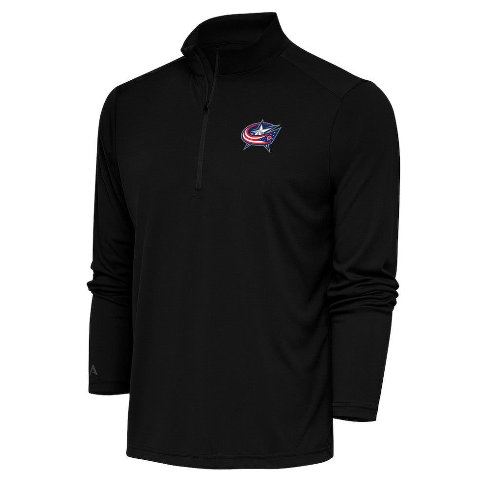 Columbus Blue Jackets Antigua Special Edition 2.0 Tribute Quarter-Zip Pullover Top - Black | US 5205574
