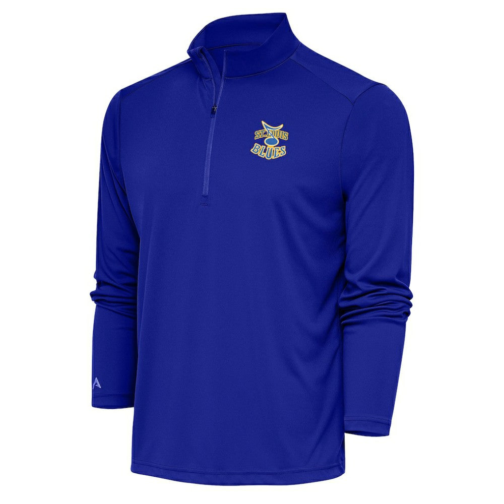 St. Louis Blues Antigua Special Edition 2.0 Tribute Quarter-Zip Pullover Top - Royal | US 5205591