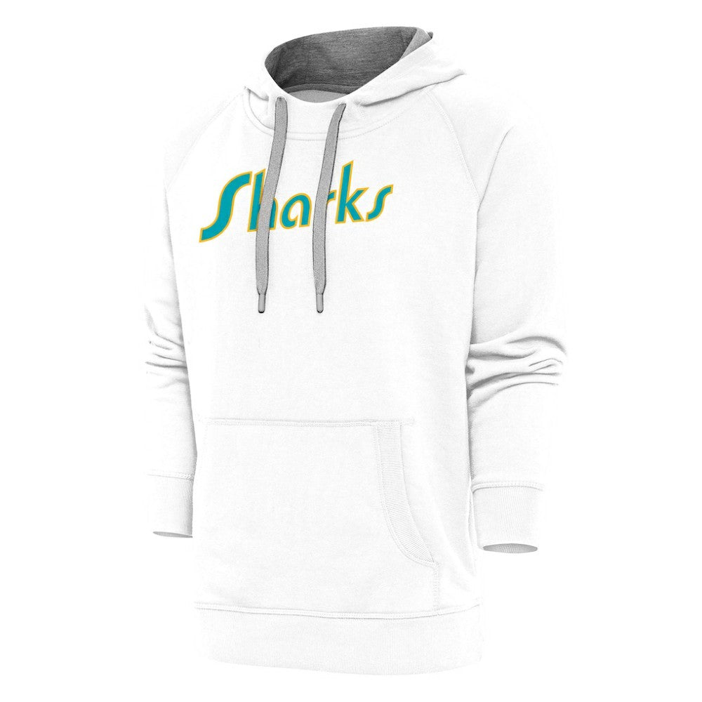 San Jose Sharks Antigua Special Edition 2.0 Victory Pullover Hoodie - White | US 5205622