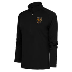 Boston Bruins Antigua Women's Special Edition 2.0 Tribute Quarter-Zip Pullover Top - Black | US 5206116