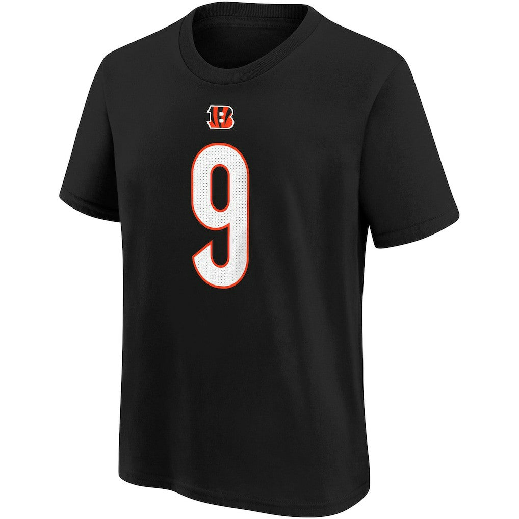 Joe Burrow Cincinnati Bengals Youth Player Name & Number T-Shirt - Black T-shirts