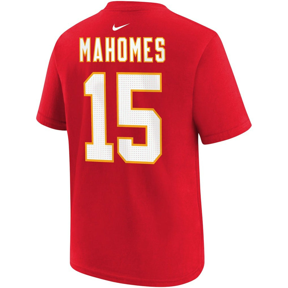 Patrick Mahomes Kansas City Chiefs Youth Player Name & Number T-Shirt - Red T-shirts