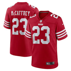Christian McCaffrey San Francisco 49ers Game Player Jersey - Scarlet Jerseys