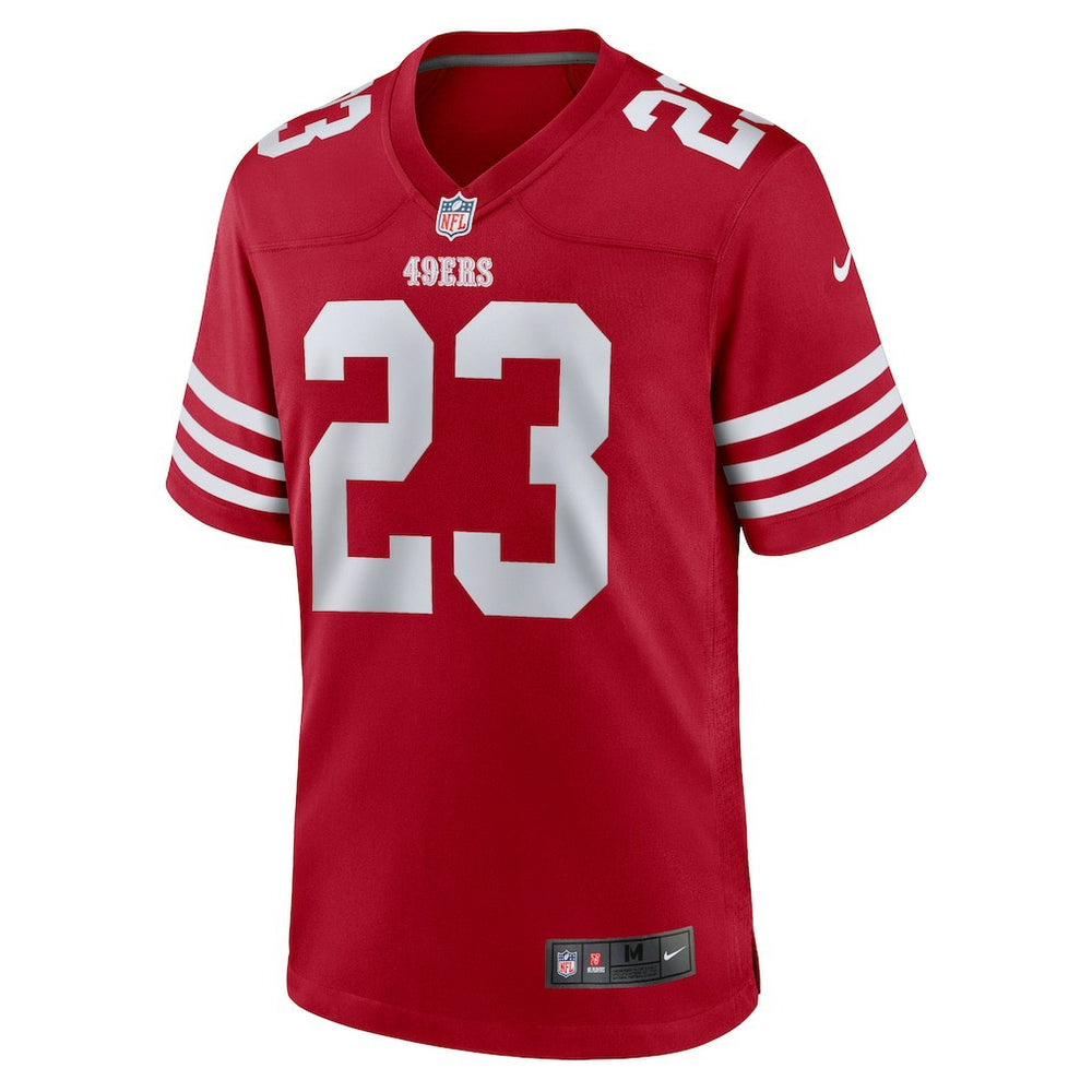 Christian McCaffrey San Francisco 49ers Game Player Jersey - Scarlet Jerseys