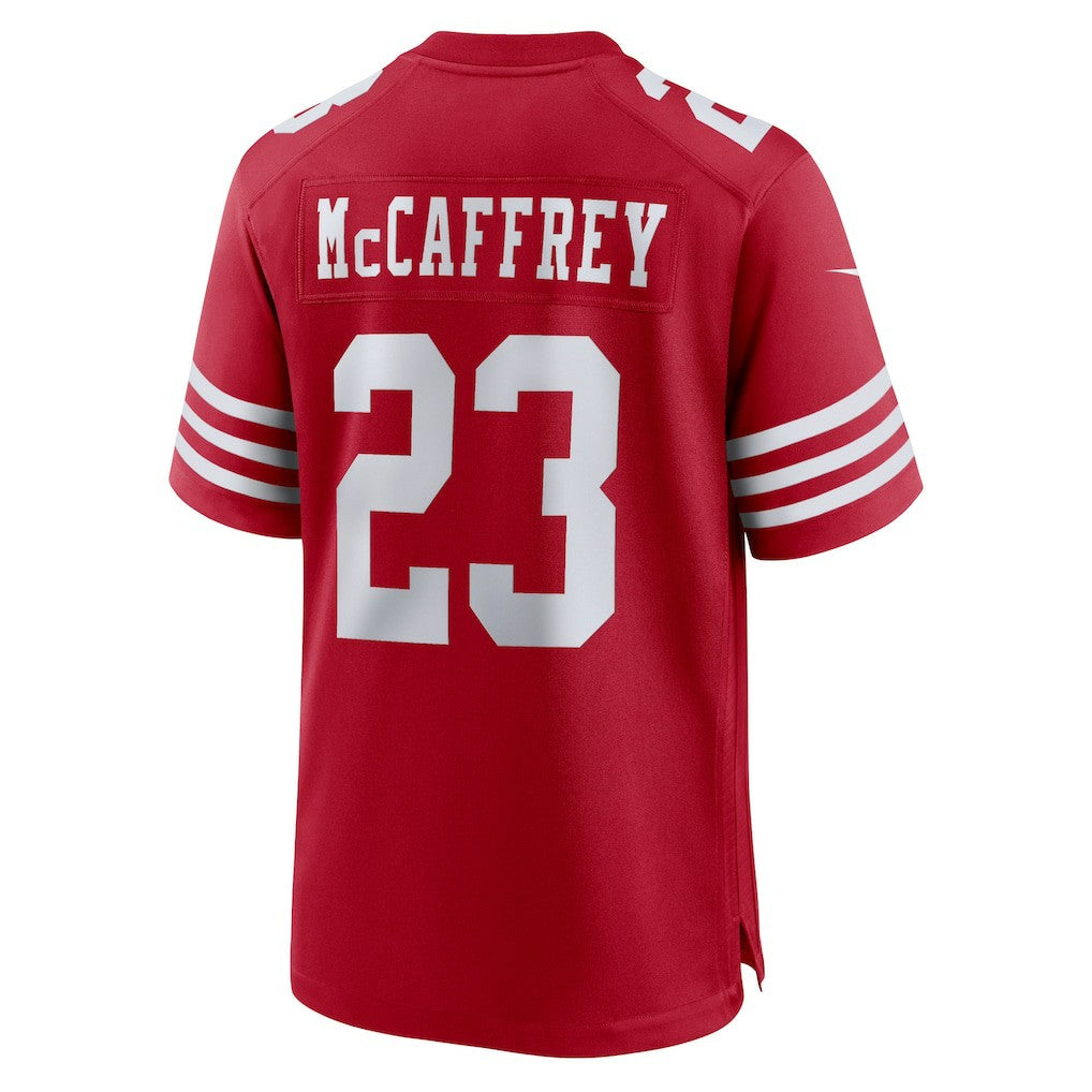 Christian McCaffrey San Francisco 49ers Game Player Jersey - Scarlet Jerseys