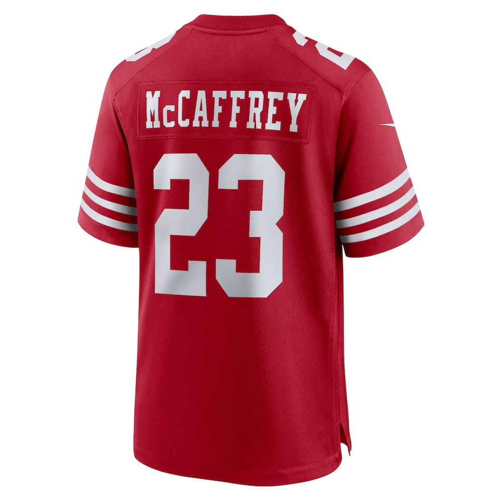 Christian McCaffrey San Francisco 49ers Game Player Jersey - Scarlet Jerseys